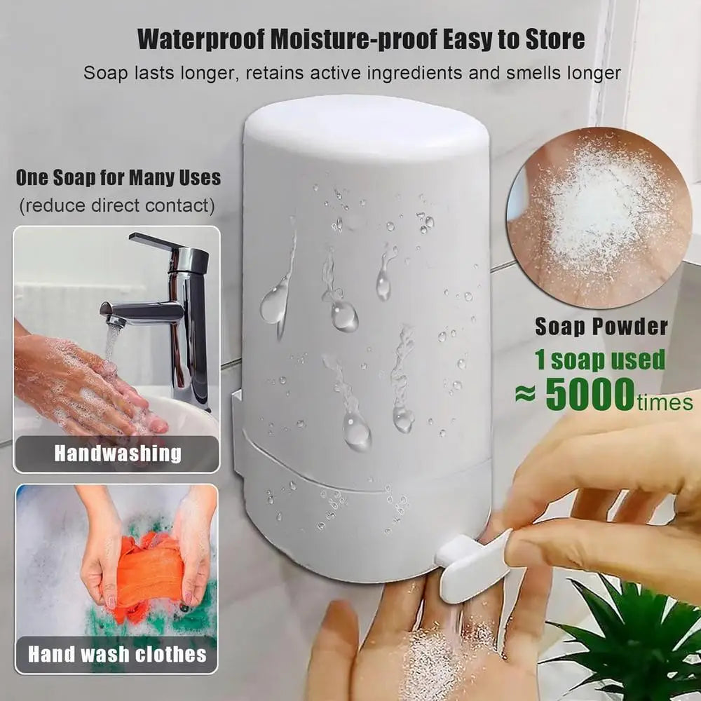 Support de broyeur de savon mural, boîte de broyage de savon, distributeur de barre de savon rechargeable pour salle de bain, cuisine, salle de sport
